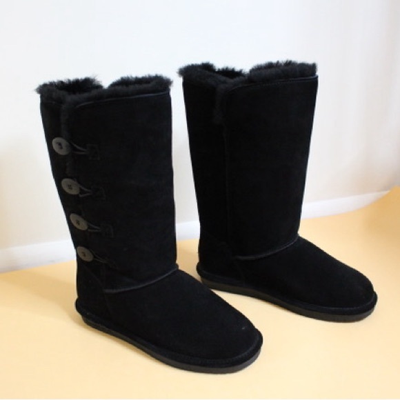 BearPaw Black Winter Boots - Picture 1 of 3